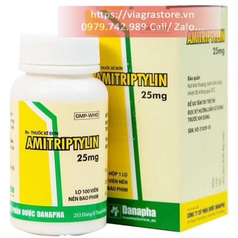 Amitriptylin 25mg Danapha - Điều Trị Trầm Cảm