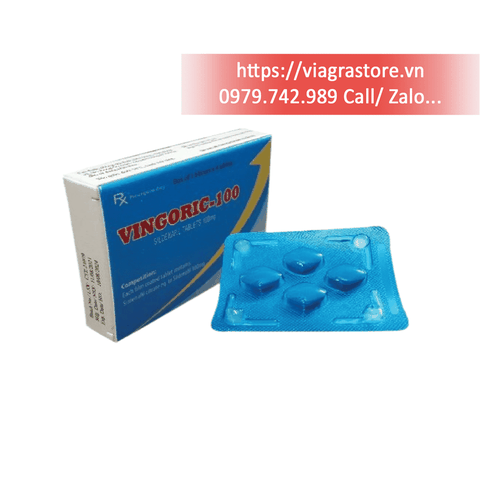 Vingoric 100mg - Điều trị rối loạn cương dương (1 vỉ x 4 viên)