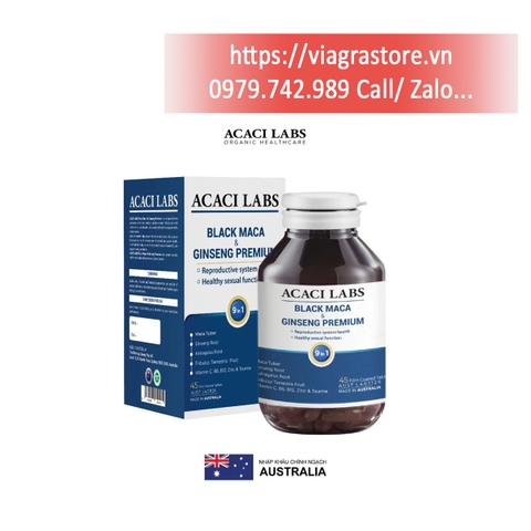 Acaci Labs Black Maca & Ginseng Premium (Hộp 45 viên)