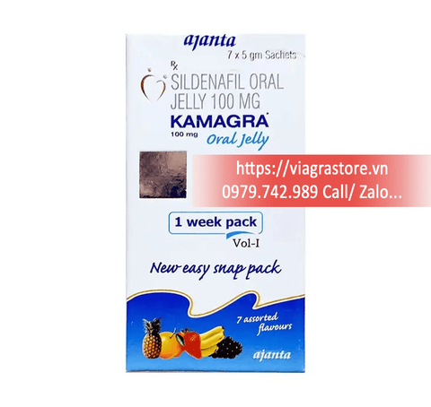 Kamagra Oral Jelly 100mg (Hộp 7 gói)