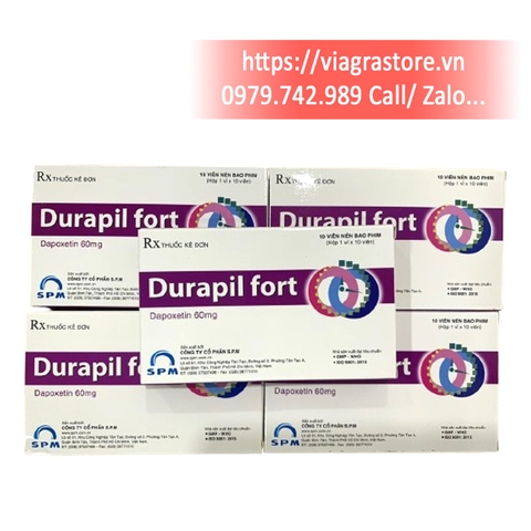 Durapil Fort 60mg Dapoxetine Hãng S.P.M (Hộp 10 viên)