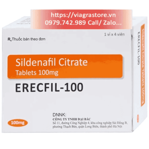 Erecfil 100mg Thuốc Cường Dương Ấn Độ