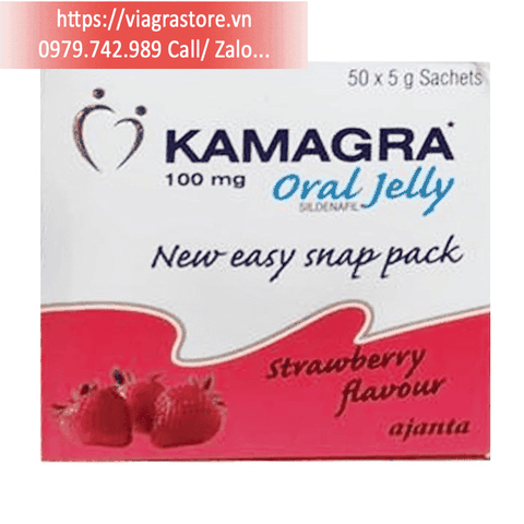 Kamagra Oral Jelly 100mg Ajanta (Hộp 50 gói)