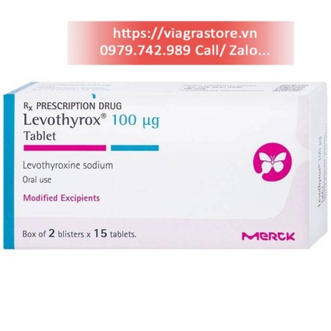 Levothyrox 100µg Merck (Hộp 2 vỉ x 15 viên)