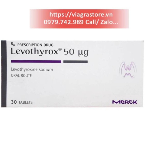 Levothyrox 50µg Merck (Hộp 3 vỉ x 10 viên)