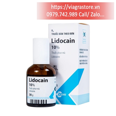 Thuốc Phun Mù Lidocain 10% Egis Dùng Gây Tê Tại Chỗ (38g)