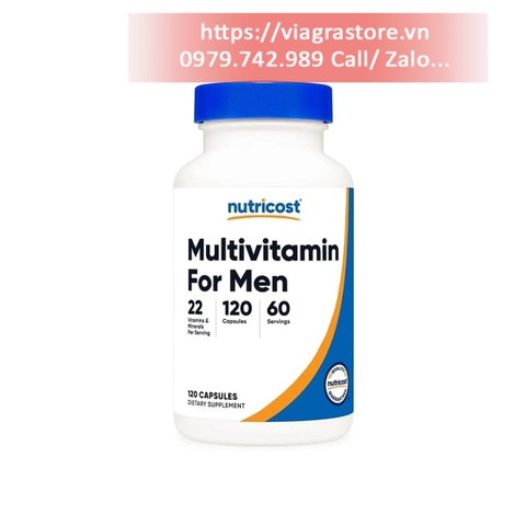 Multivitamin for Men - Hãng Nutricost (Mỹ) Hộp 120 viên