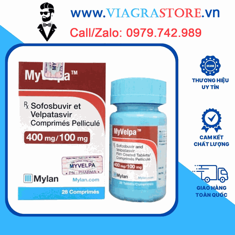 Thuốc Myvelpa (400/100mg) Hãng Mylan - Điều trị viêm gan C