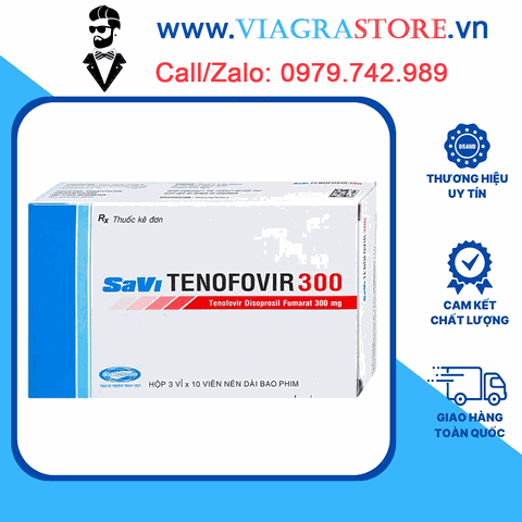 Savi Tenofovir 300 Điều Trị Nhiễm HIV-1 (3 vỉ x 10 viên)