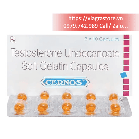 Testosterone Undecanoate 40mg - CERNOS (Hộp 30 Viên)