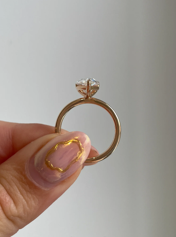 Nhẫn Kim Cương Classic Pear