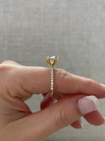 Nhẫn Kim Cương Round