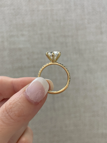 Nhẫn Kim Cương Round