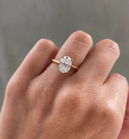 Nhẫn Kim Cương Classic Oval