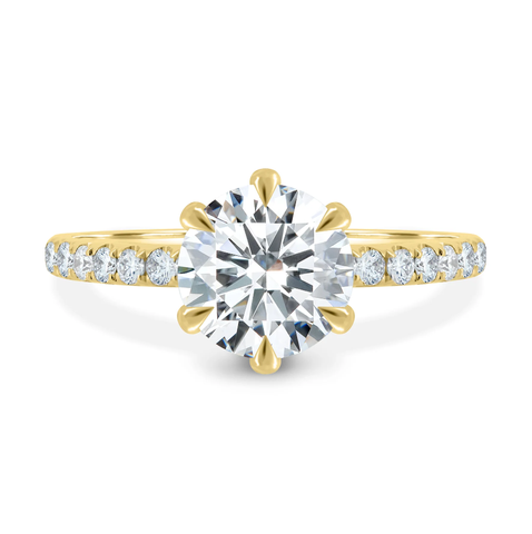 Nhẫn Kim Cương Round