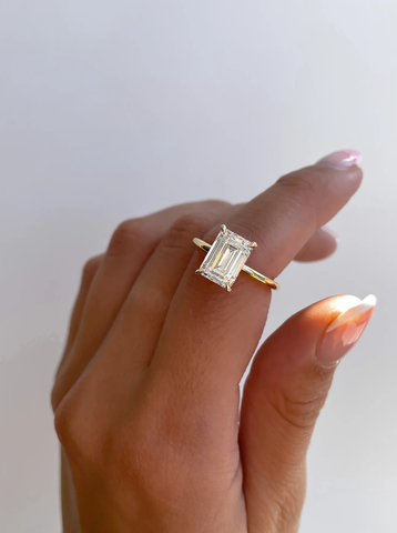 Nhẫn Kim Cương Classic Emerald