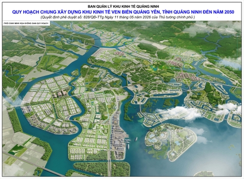 Phê duyệt quy hoạch chung xây dựng khu kinh tế ven biển Quảng Yên, tỉnh Quảng Ninh đến năm 2050
