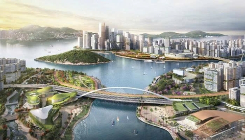 Dự kiến lấn biển để xây quần đảo nhân tạo rộng 1.000ha, quy hoạch đô thị cho 550.000 người, vốn đầu tư gần 2 triệu tỷ đồng