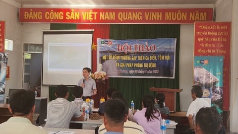 Hội thảo giúp ngư dân Phú Yên phòng trị bệnh cho hải sản nuôi