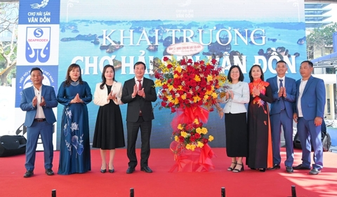 Chợ hải sản Vân Đồn tại Hà Nội đầu tư công nghệ 'Thủy cung nhân tạo'