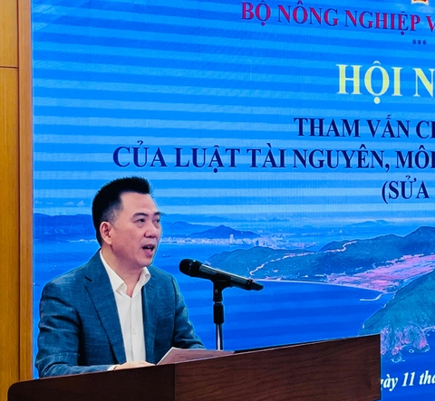 Tham vấn chính sách xây dựng Luật Tài nguyên, môi trường biển và hải đảo (sửa đổi)