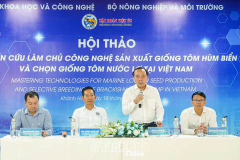 Hội thảo về nghiên cứu làm chủ công nghệ sản xuất giống tôm hùm biển và chọn giống tôm nước lợ