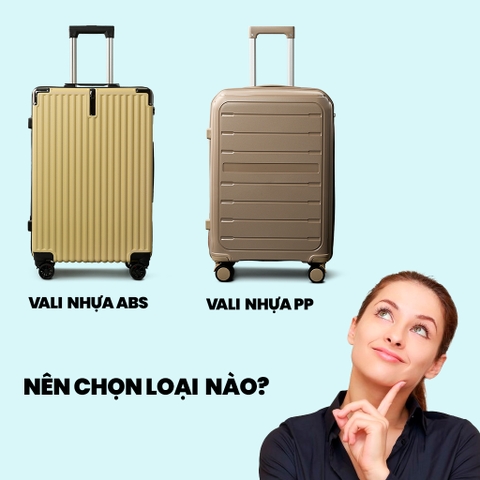 So sánh vali nhựa ABS và vali nhựa PP