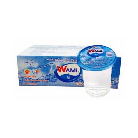 Thùng nước suối ly Wami 160ml