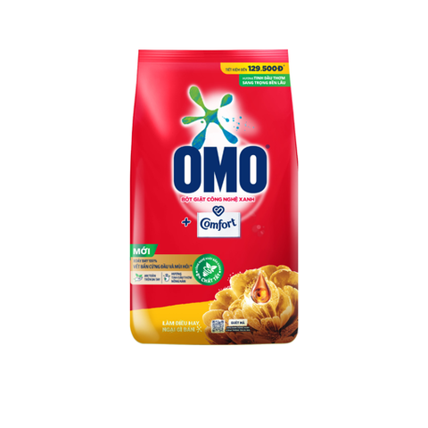 Bột giặt OMO Tinh dầu thơm nồng nàn 5.3kg (3 túi/ thùng)