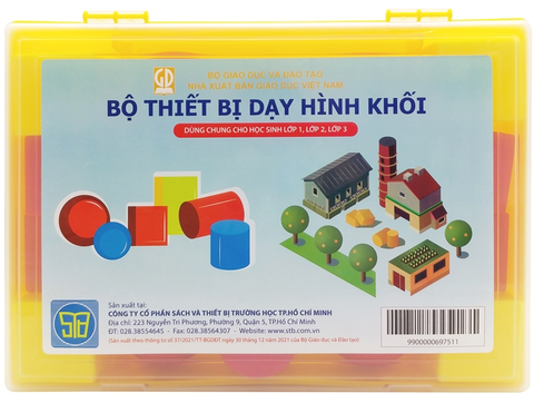 Bộ thiết bị dạy hình khối (dùng chung cho học sinh lớp 1, lớp 2 ,lớp 3) hộp 2 (20)