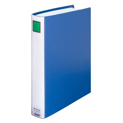 Bìa còng ống King Jim 2473GSV / 1473GSV A4-S 3cm xanh dương (10/40)