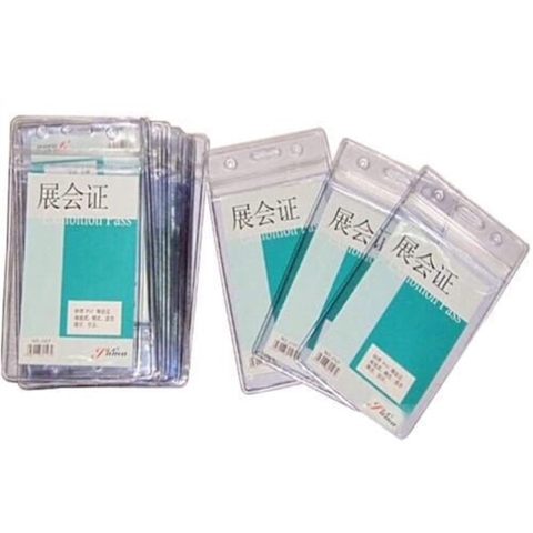 Bảng tên đứng JL-207 75x110mm dẻo có gài