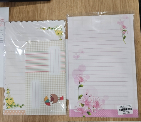 Giấy viết thư 16x24cm (10 tờ/ túi)