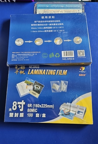 Nhựa ép 160x220mm A5 80mic Yidu