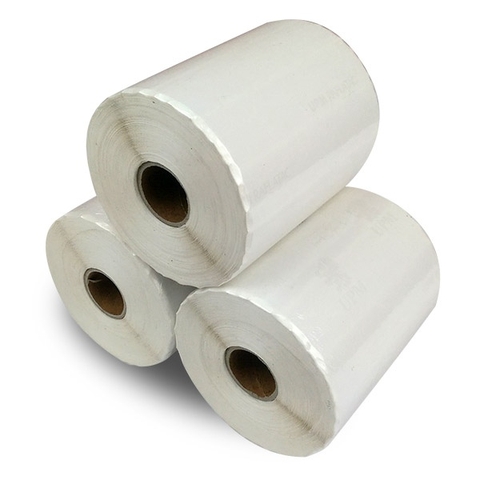 Giấy decal nhiệt in tem ,nhãn, mã vạch 1 tem 50x30mm x 30m