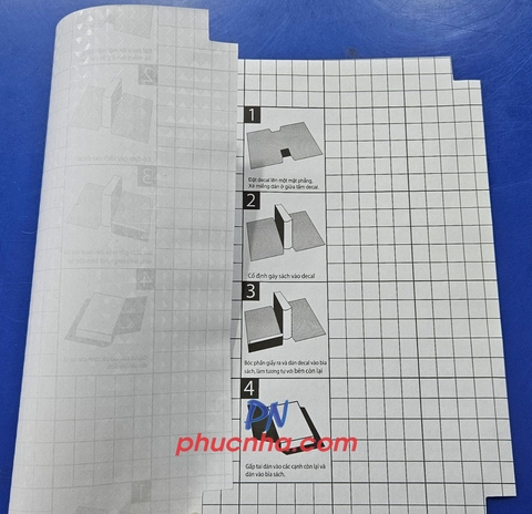 Decal nhựa bao dán sách Eras E447 380x280mm - Sách bài tập 24cm (10 cái/ xấp)