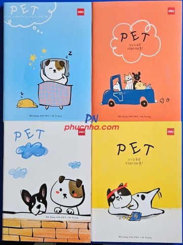 Tập HS Deli A96-PET 96tr 120gsm 4 ô ly (5/100)