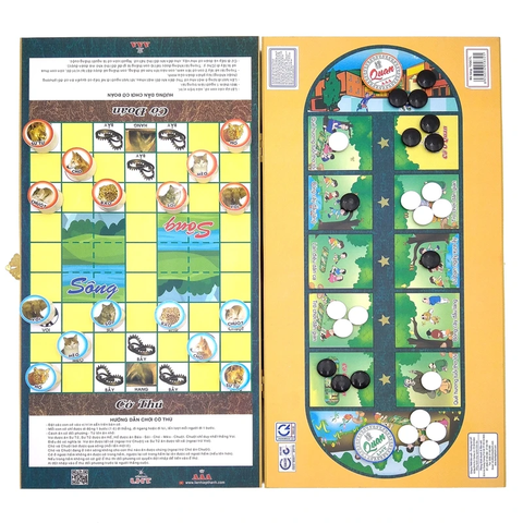 Cờ Ô quan & Cờ thú lớn hộp nhựa T21OQCTL