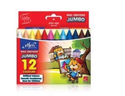 Sáp màu cây lớn elfen 12 màu Jumbo