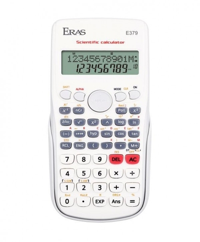 Máy tính khoa học Eras E379 (12 số, 240 chức năng, bảo hành 3 năm)