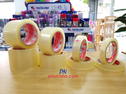 Băng keo OPP trong/ đục 2F5 - 2.4cm x (100yard 1.1kg lõi giấy 3 li) (12)