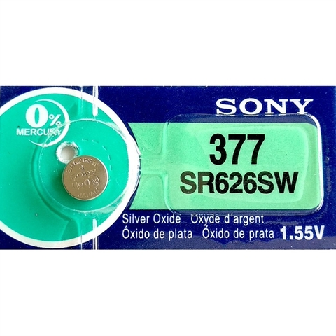Pin 377 SR626SW 1.55V Sony (5 viên/ vỉ)
