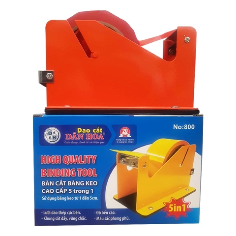 Bàn cắt băng keo Dân Hoa No.800 bản to 5cm để bàn - Khung sắt