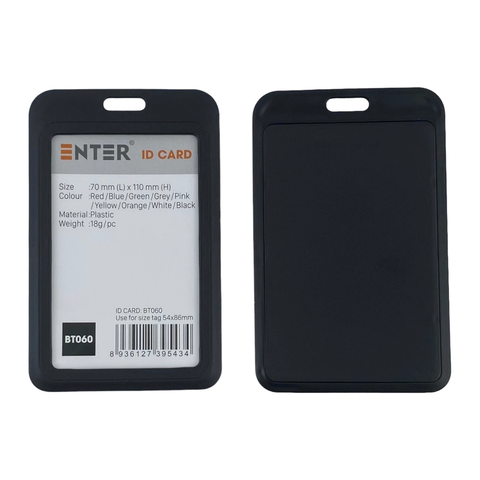 Bảng tên nhựa cứng Enter BT060 54x86mm (10)