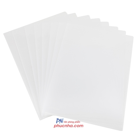 Bìa lá A4 Double Plus 0.2mm loại dày (túi 10 cái/ xấp 10 túi) (500)
