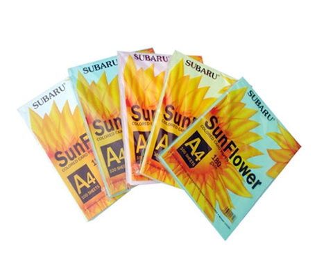 Giấy bìa màu Sunflower A4 180gsm (100 tờ/ xấp)