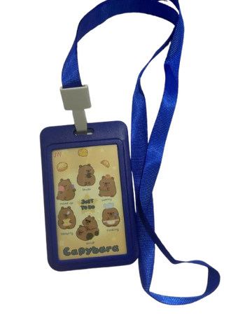 Bộ bảng tên nhựa cứng đục + dây lụa 1.5cm móc nhựa (loại dày)