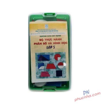 Bộ thực hành Phân số và hình học lớp 5 TBGD NTP