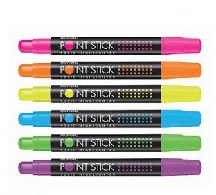 Bút dạ quang Mungyo MSH-12 khô, sáp vặn (12)