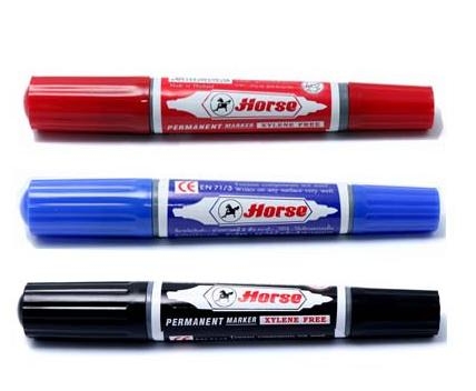 Bút lông bảng Horse 2 đầu 12 cây/hộp